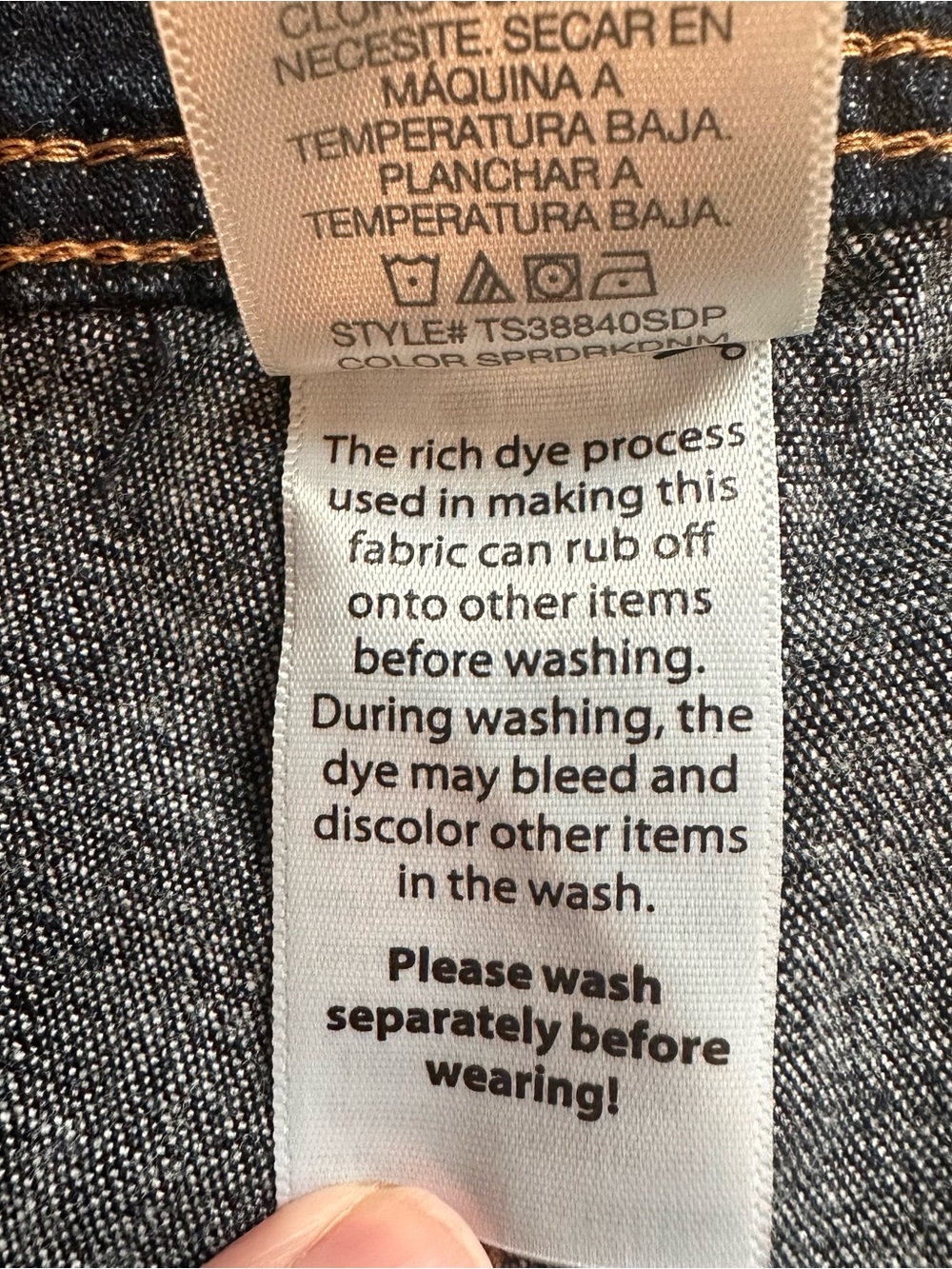 Terra & Sky Dark Blue Pull-On Jeans - Picture 5 of 6
